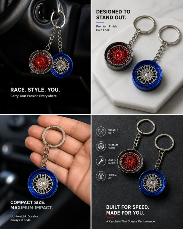 0C80F29E-5CBE-4DFA-BCE6-DCD7955DEAF4 SixthGear Alloy Wheel Keychain
